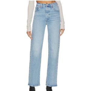 Levi’s Ribcage Full Length Jeans in Samba Tango Light